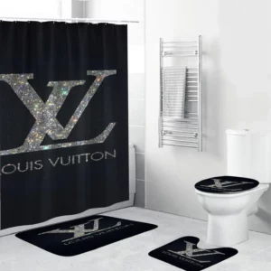 Louis Vuitton Bathroom Set Home Decor Bath Mat Luxury Fashion Brand Hypebeast