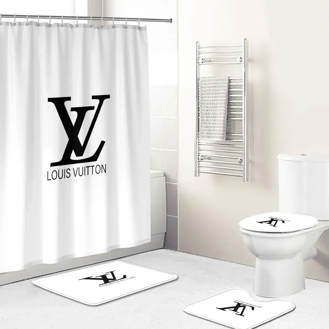 Louis Vuitton Bathroom Set Bath Mat Home Decor Hypebeast Luxury Fashion Brand