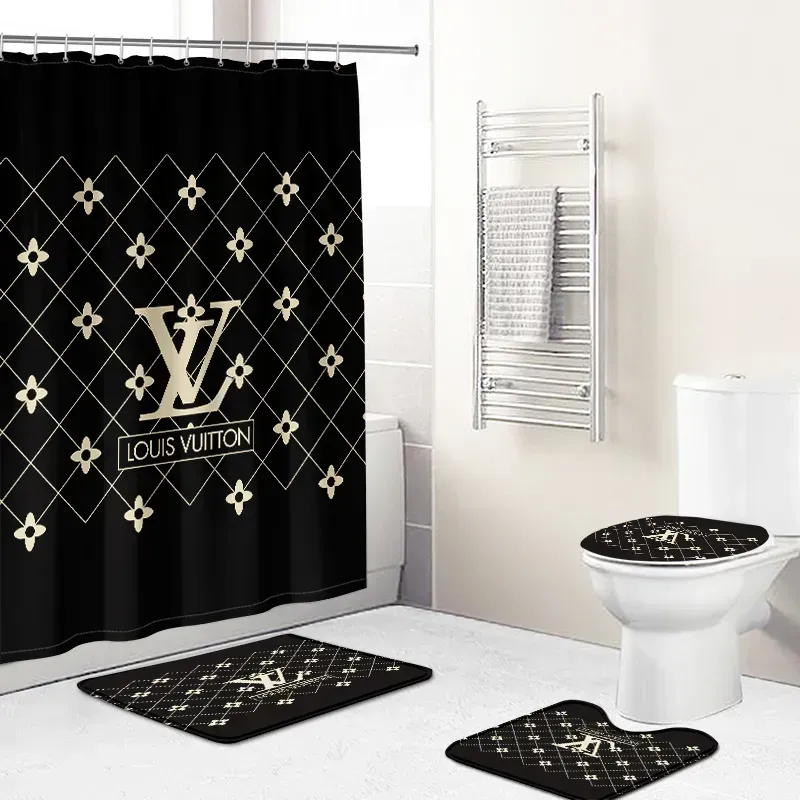 Louis Vuitton Bathroom Set Home Decor Bath Mat Hypebeast Luxury Fashion Brand