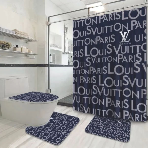 Louis Vuitton Bathroom Set Luxury Fashion Brand Bath Mat Hypebeast Home Decor