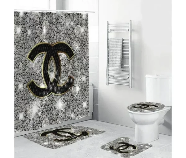 Chanel Bathroom Set Hypebeast Bath Mat Home Decor Luxury Fashion Brand