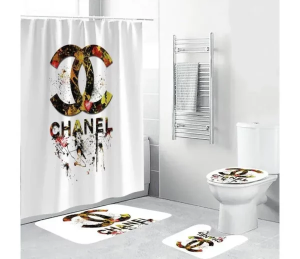 Chanel Bathroom Set Luxury Fashion Brand Home Decor Bath Mat Hypebeast