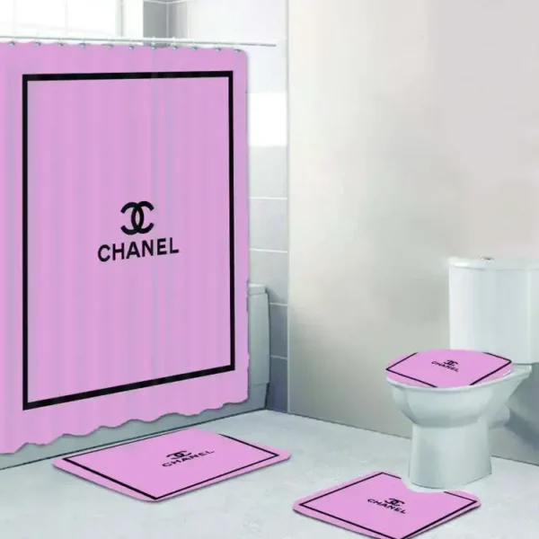 Chanel Bathroom Set Home Decor Bath Mat Luxury Fashion Brand Hypebeast