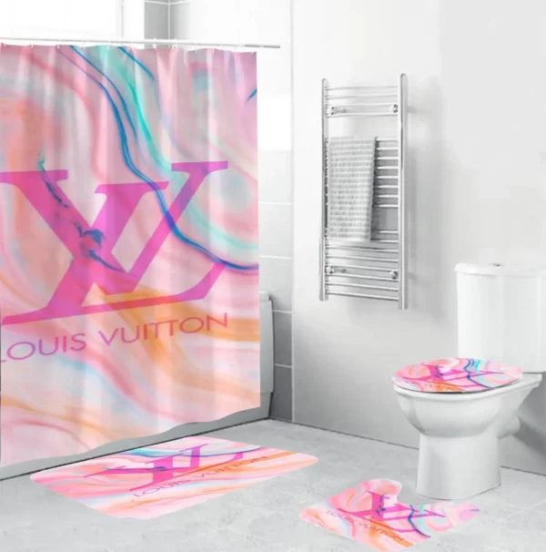 Louis Vuitton Bathroom Set Home Decor Hypebeast Bath Mat Luxury Fashion Brand