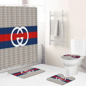 Gucci - Style Bathroom Set Luxury Fashion Brand Hypebeast Bath Mat Home Decor