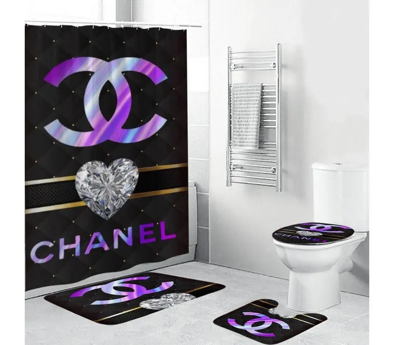 Chanel Bathroom Set Bath Mat Hypebeast Home Decor Luxury Fashion Brand