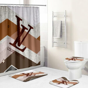 Louis Vuitton Lv Bathroom Set Hypebeast Bath Mat Home Decor Luxury Fashion Brand