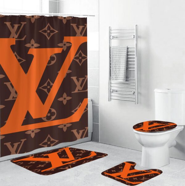 Louis Vuitton Lv Bathroom Set Bath Mat Hypebeast Home Decor Luxury Fashion Brand