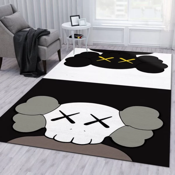 Kaws Rectangle Rug Door Mat Luxury Fashion Brand Home Decor Area Carpet