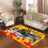 Kaws yellow cartoon s Rectangle Rug Door Mat Luxury Home Decor Area Carpet Fashion Brand