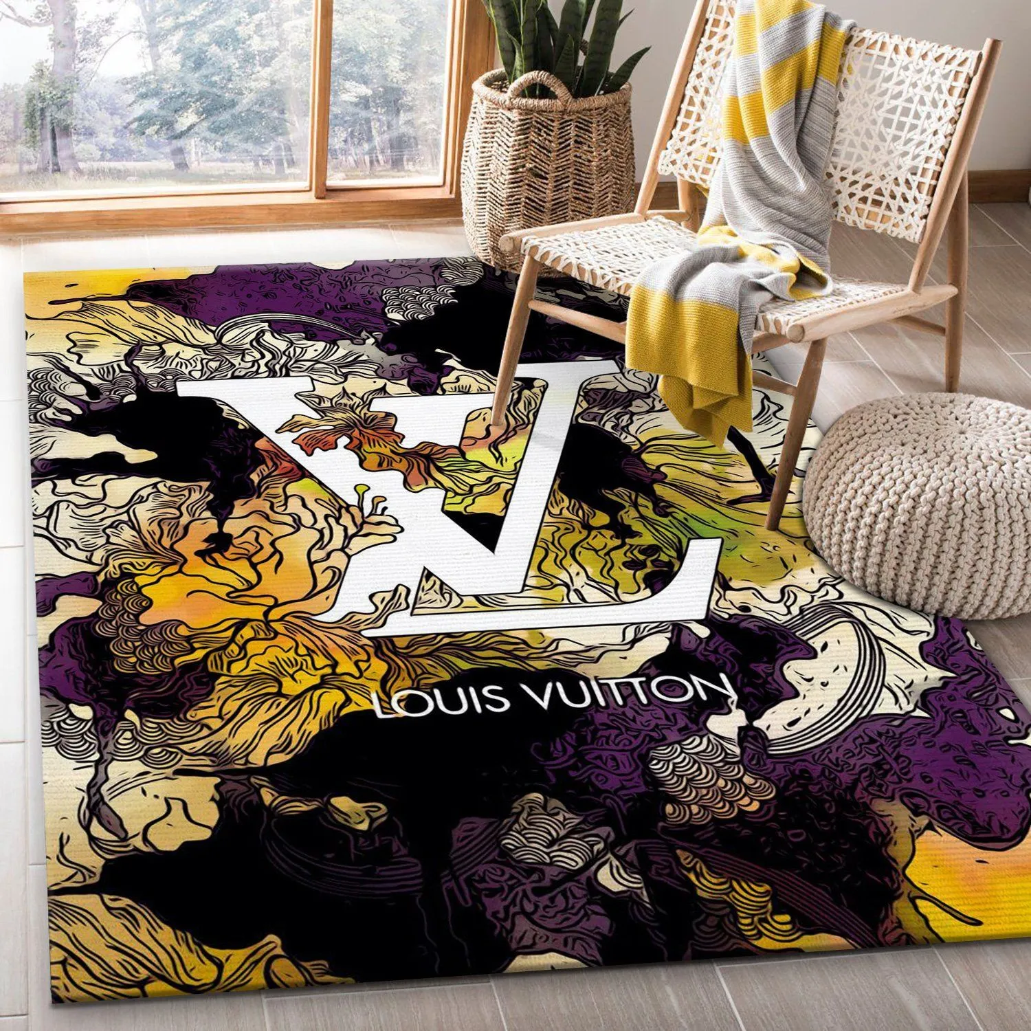 Louis vuitton s Rectangle Rug Home Decor Luxury Fashion Brand Area Carpet Door Mat