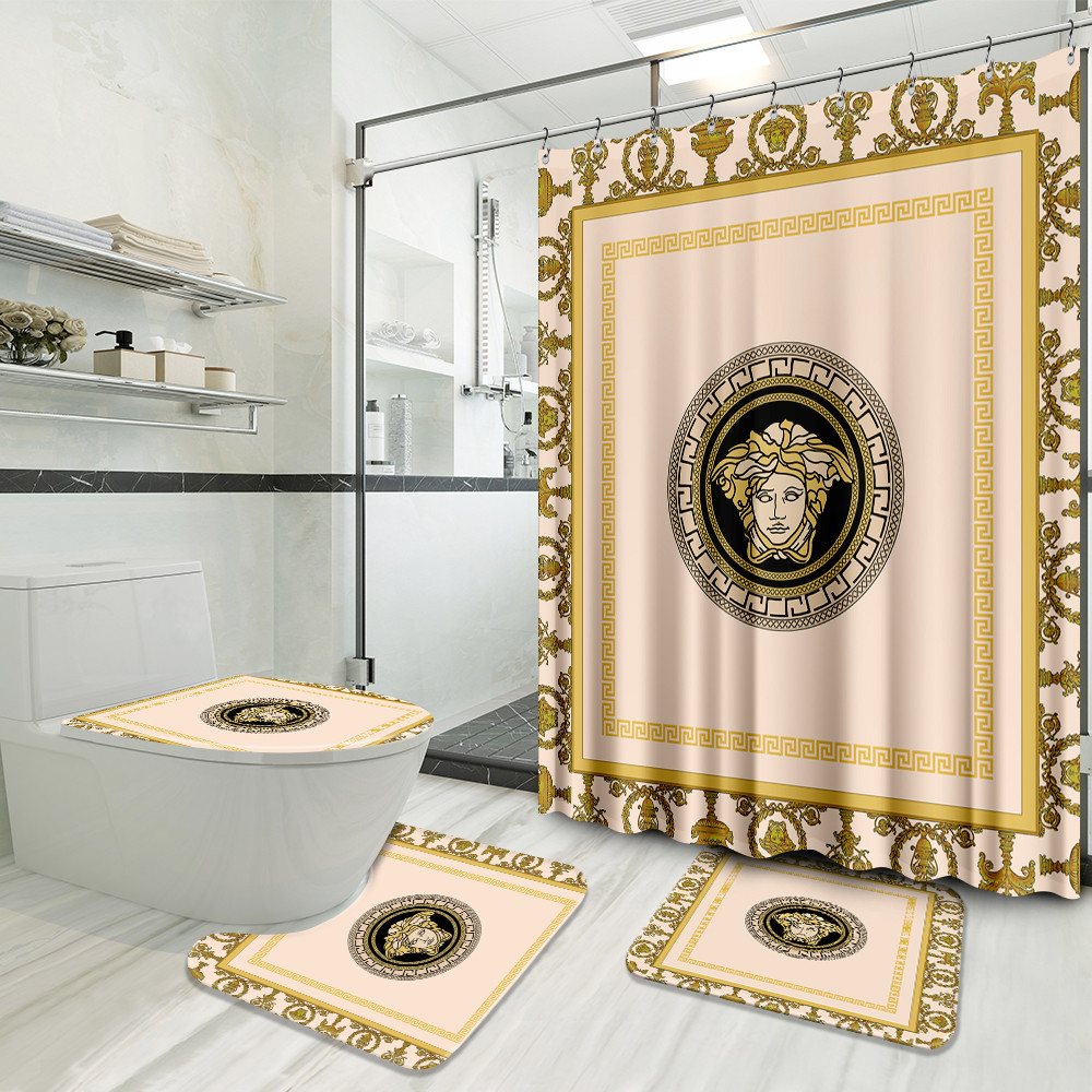 Versace New Preium Bathroom Set Home Decor Hypebeast Bath Mat Luxury Fashion Brand