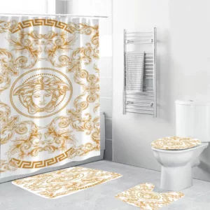 Versace Basic Medusabaroque And Greca Framed Bathroom Set Home Decor Luxury Fashion Brand Hypebeast Bath Mat