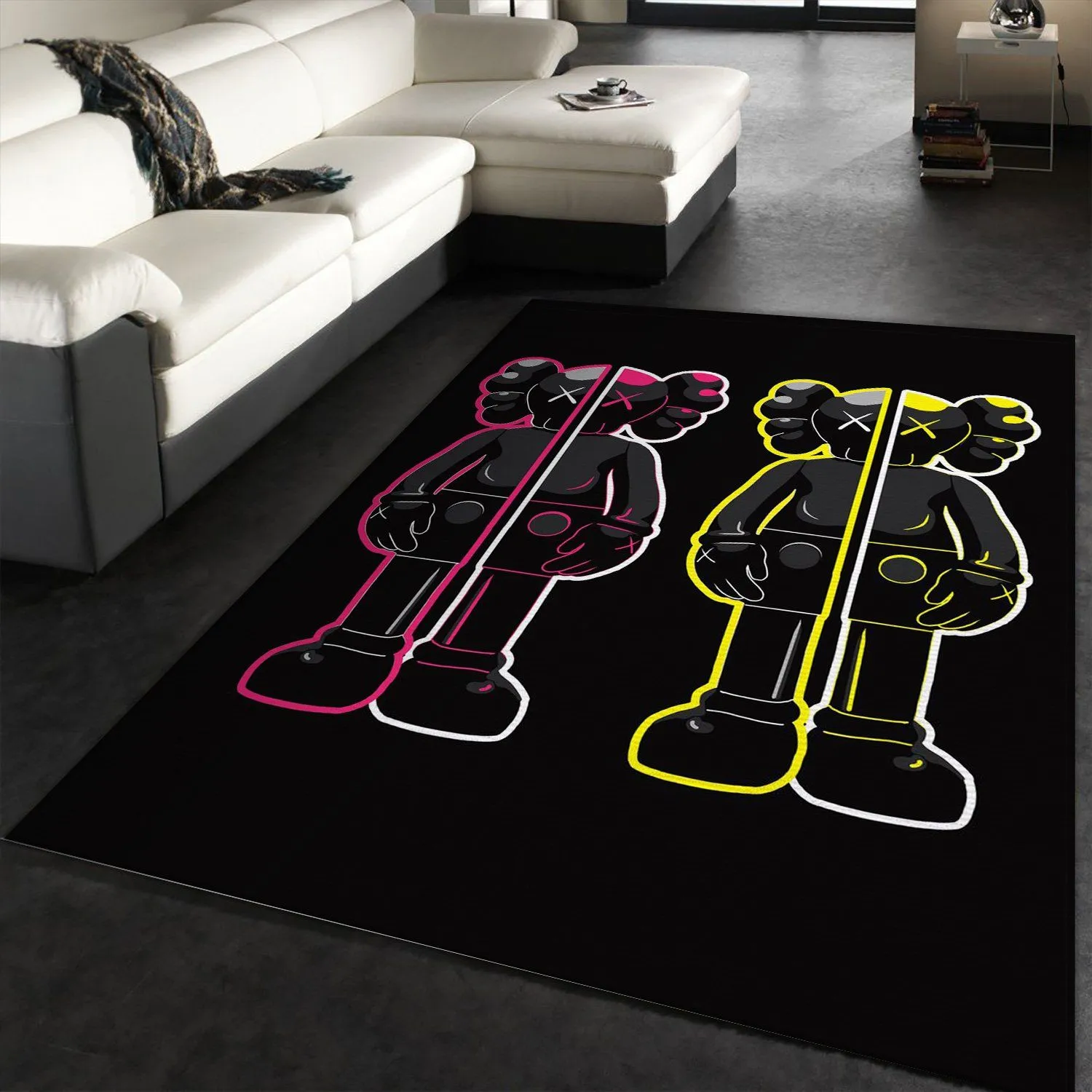 Kaws Rectangle Rug Door Mat Home Decor Luxury Area Carpet Fashion Brand