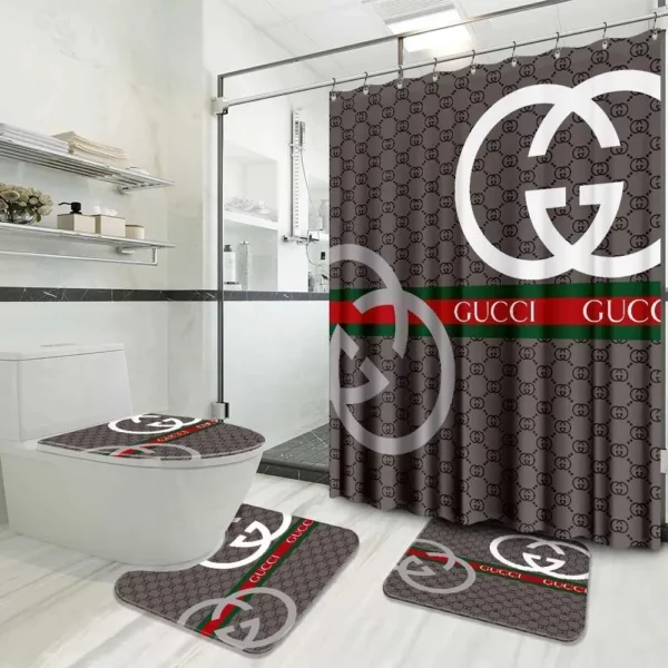 Gucci Bathroom Set Home Decor Bath Mat Hypebeast Luxury Fashion Brand