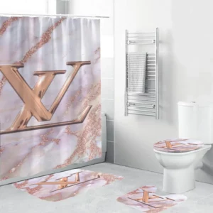 Louis Vuitton Bathroom Set Bath Mat Hypebeast Home Decor Luxury Fashion Brand