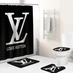 Louis Vuitton Bathroom Set Bath Mat Home Decor Luxury Fashion Brand Hypebeast