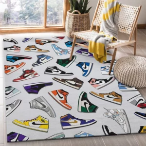 Assorted jordan Rectangle Rug Fashion Brand Home Decor Door Mat Luxury Area Carpet