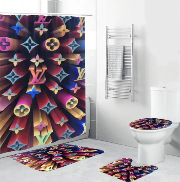 Louis Vuitton Bathroom Set Hypebeast Home Decor Bath Mat Luxury Fashion Brand