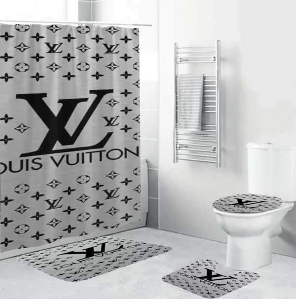 Louis Vuitton Bathroom Set Hypebeast Bath Mat Luxury Fashion Brand Home Decor