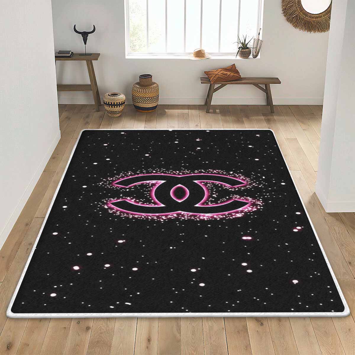 Chanel Sparkle Luxury Fashion Brand Rug Home Decor Door Mat Area Carpet