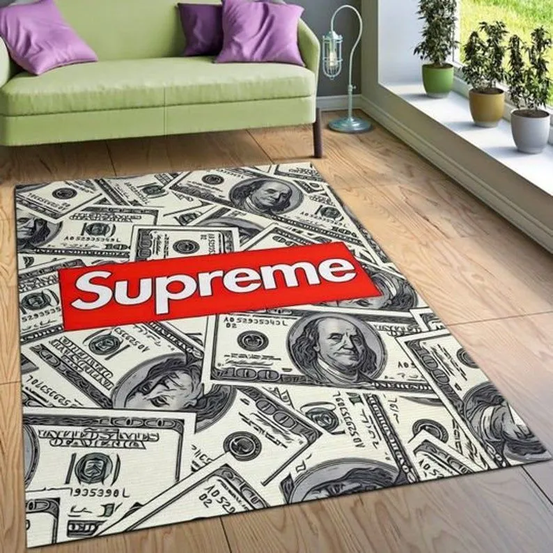 Supreme Dollars Luxury Fashion Brand Rug Home Decor Door Mat Area Carpet