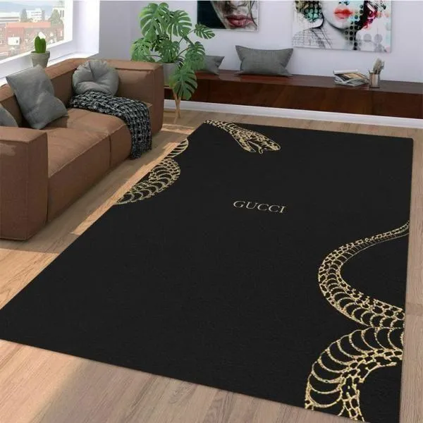 Gucci Snake Mat Luxury Fashion Brand Rug Home Decor Area Carpet Door Mat