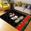 Gucci Mickey Mouse Disney Mat Luxury Fashion Brand Rug Door Mat Home Decor Area Carpet