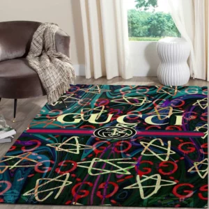 Gucci Star Luxury Fashion Brand Rug Area Carpet Door Mat Home Decor