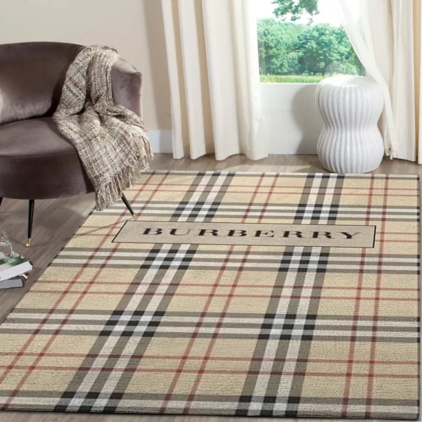 Burberry Luxury Fashion Brand Rug Area Carpet Home Decor Door Mat