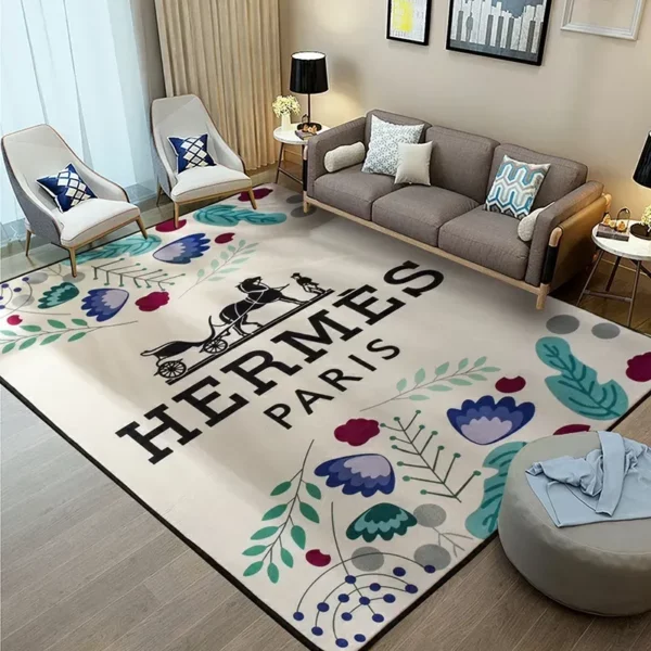 Hermes Luxury Fashion Brand Rug Home Decor Area Carpet Door Mat