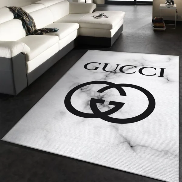 Gucci White Luxury Fashion Brand Rug Door Mat Area Carpet Home Decor