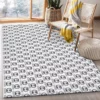 Gucci White Luxury Fashion Brand Rug Area Carpet Door Mat Home Decor