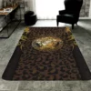 Versace Brown Medusa Luxury Fashion Brand Rug Door Mat Area Carpet Home Decor