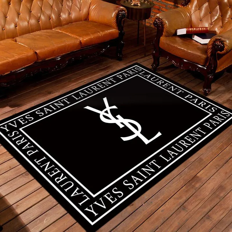 Yves Saint Laurent Mat Luxury Fashion Brand Rug Door Mat Home Decor Area Carpet