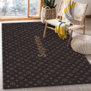 Supereme X Louis Vuitton Luxury Fashion Brand Rug Area Carpet Home Decor Door Mat