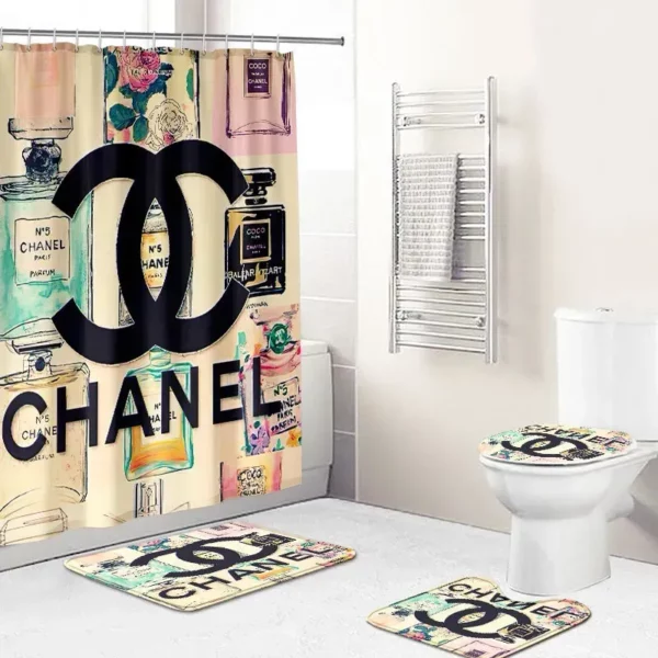 Chanel Bathroom Set Bath Mat Hypebeast Luxury Fashion Brand Home Decor