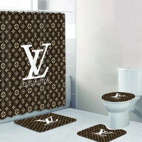 Louis Vuitton Bathroom Set Hypebeast Home Decor Bath Mat Luxury Fashion Brand