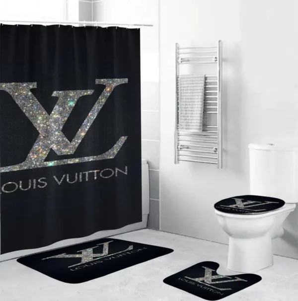 Louis Vuitton Bathroom Set Luxury Fashion Brand Bath Mat Hypebeast Home Decor