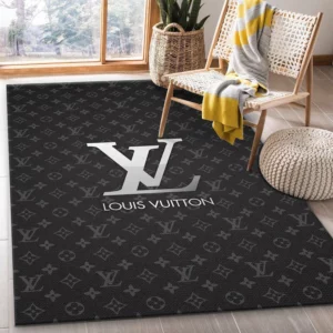 Louis Vuitton Rectangle Rug Luxury Area Carpet Fashion Brand Home Decor Door Mat