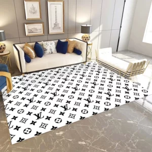 Louis Vuitton Rectangle Rug Fashion Brand Door Mat Home Decor Luxury Area Carpet