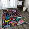 Nike Rectangle Rug Area Carpet Home Decor Luxury Door Mat Fashion Brand