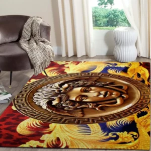 Versace Rectangle Rug Area Carpet Fashion Brand Home Decor Door Mat Luxury