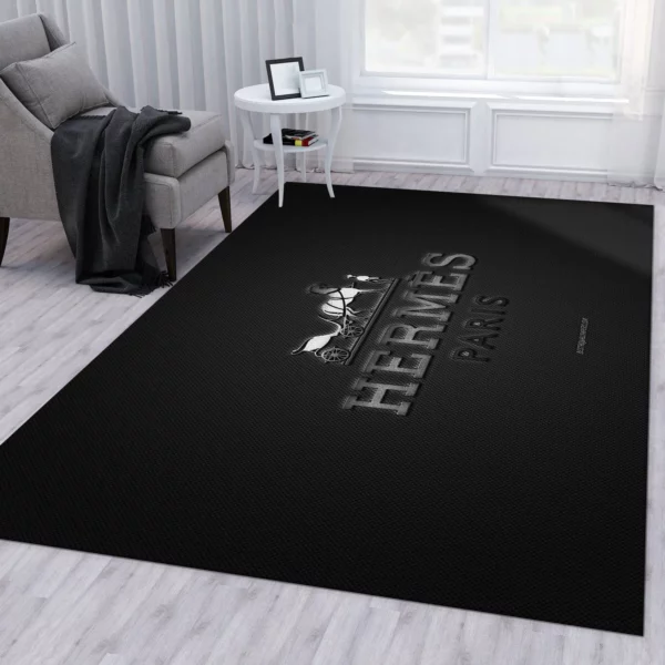 Hermes Rectangle Rug Home Decor Door Mat Luxury Fashion Brand Area Carpet