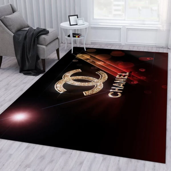 Chanel Rectangle Rug Fashion Brand Area Carpet Home Decor Door Mat Luxury