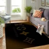 Louis Vuitton Dark Rectangle Rug Home Decor Fashion Brand Luxury Area Carpet Door Mat