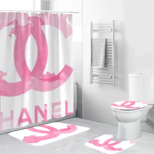 Chanel Pinky Bathroom Set Home Decor Hypebeast Luxury Fashion Brand Bath Mat