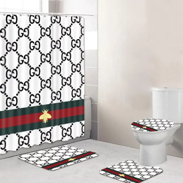 Gucci New Bathroom Set Bath Mat Home Decor Luxury Fashion Brand Hypebeast