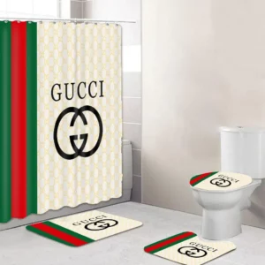 Gucci Yellow Bathroom Set Home Decor Bath Mat Luxury Fashion Brand Hypebeast