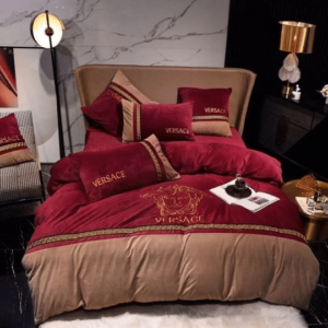 Versace Logo Brand Bedding Set Home Decor Bedspread Luxury Bedroom